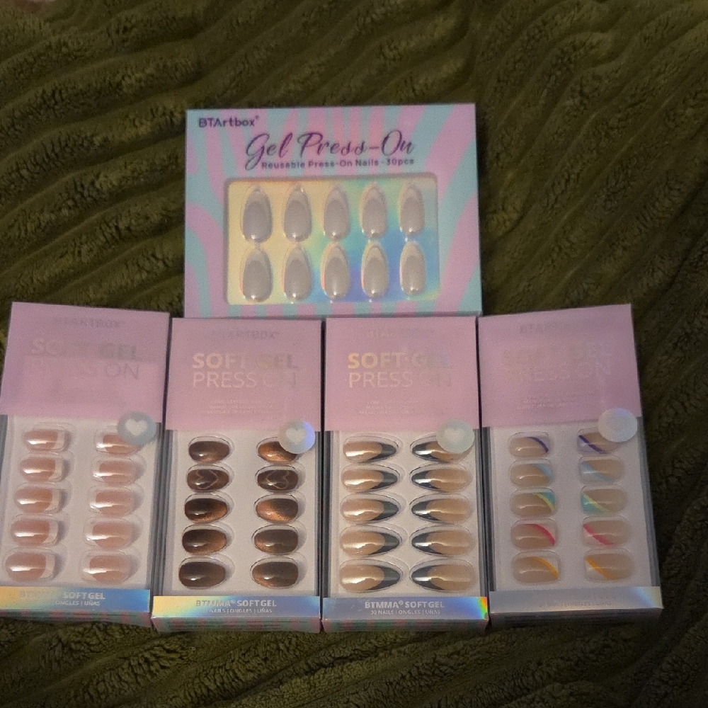 BTArtbox Gel Press-On Nails - 5 Sets